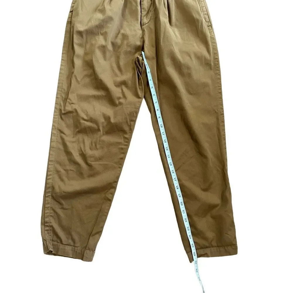 Free People Khaki High‎ Rise Pleated Pants – Size 6